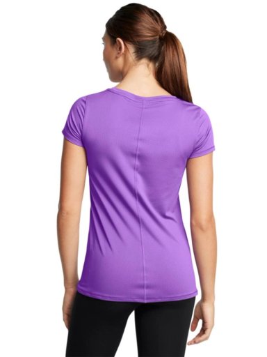 POLERA MUJER UNDER ARMOUR MORADO - 2