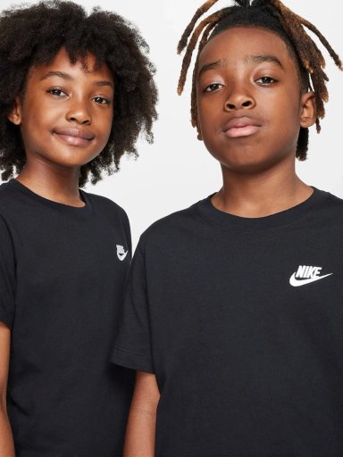 POLO NIÑO NIKE FZ5177-010 ALGODÓN NEGRO - 1