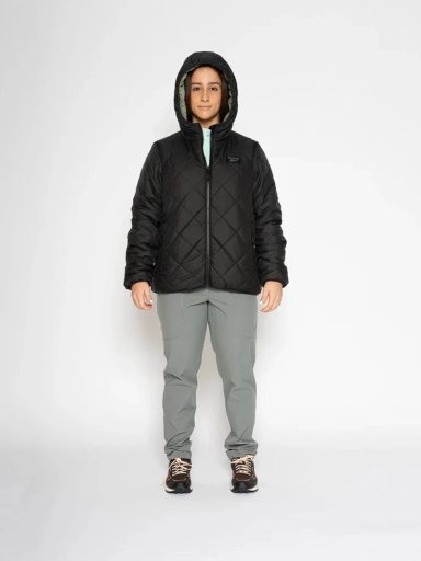CASACA MUJER REEBOK PUFFER REVERSED TO SNOW FLEECE - 1