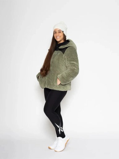 CASACA MUJER REEBOK PUFFER REVERSED TO SNOW FLEECE - 9