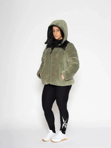 CASACA MUJER REEBOK PUFFER REVERSED TO SNOW FLEECE - 8