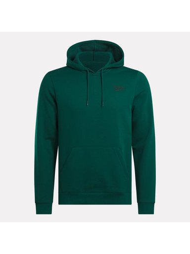CASACA HOMBRE REEBOK IDENTITY SMALL LOGO FLEECE HOODIE ALGODÓN VERDE - 4