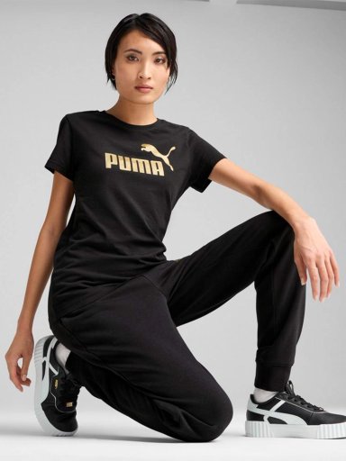 POLO MANGA CORTA MUJER PUMA ESS METALLIC NO. 1 LOGO - 3