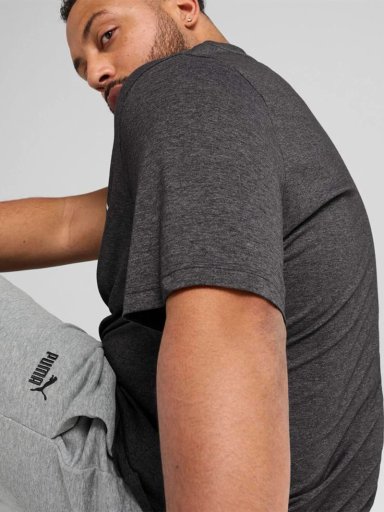 POLO MANGA CORTA HOMBRE PUMA ESS NO. 1 LOGO HEATHER - 5