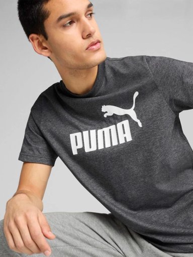 POLO MANGA CORTA HOMBRE PUMA ESS NO. 1 LOGO HEATHER - 4
