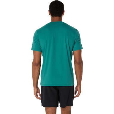 POLO MANGA CORTA HOMBRE ASICS GRAPHIC TEE RAINY LAKE AS2031E470.30 VERDE - 2