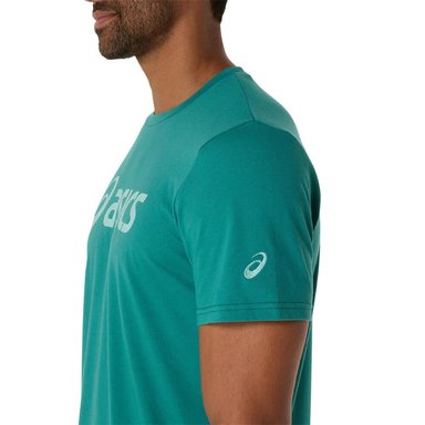 POLO MANGA CORTA HOMBRE ASICS GRAPHIC TEE RAINY LAKE AS2031E470.30 VERDE - 4