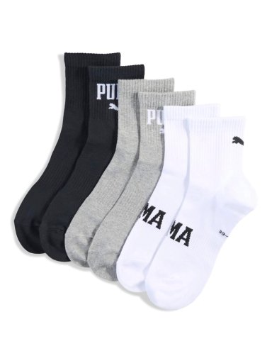 MEDIAS UNISEX PUMA LOGO SHORT CRE 39/42 - 3 PACK