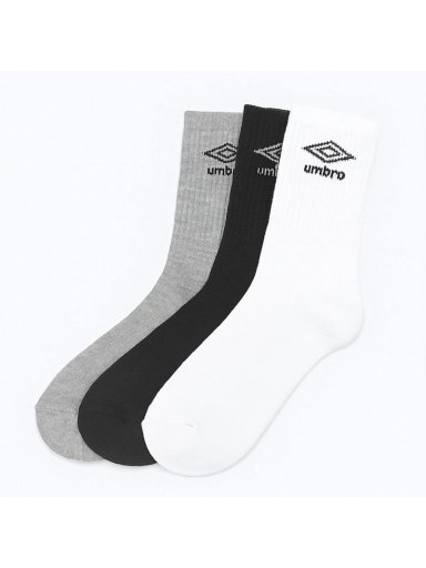PACK 3 MEDIAS UNISEX UMBRO CREW