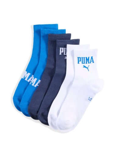 PACK 3 MEDIAS UNISEX PUMA LOGO SHORT CREW