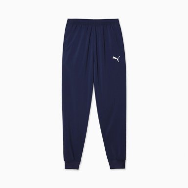 PANTALÓN BUZO ALGODÓN HOMBRE PUMA AZUL TRAIN ESS PANTS - 3