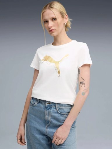 POLERA MUJER PUMA ESS METALLIC TEE