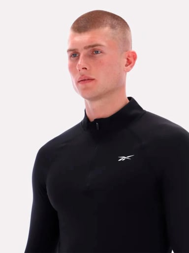 POLO HOMBRE REEBOK ROCKY 3/4 ZIP MUSCLE TEE - 4