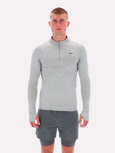 POLO HOMBRE REEBOK ROCKY 3/4 ZIP MUSCLE TEE