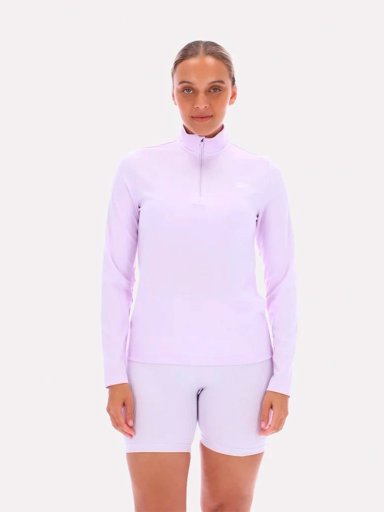 CASACA MUJER REEBOK CORE 1/4 ZIP LS MOCK NECK TOP - 1
