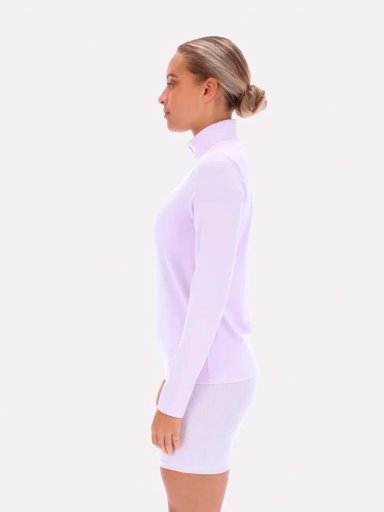 CASACA MUJER REEBOK CORE 1/4 ZIP LS MOCK NECK TOP - 3