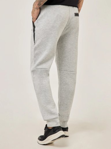 PANTALÓN BUZO HOMBRE REVUP GRIS CLARO CORTES - 2