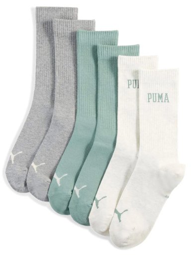 PACK 3 MEDIAS UNISEX PUMA LOGO CREW 39/42