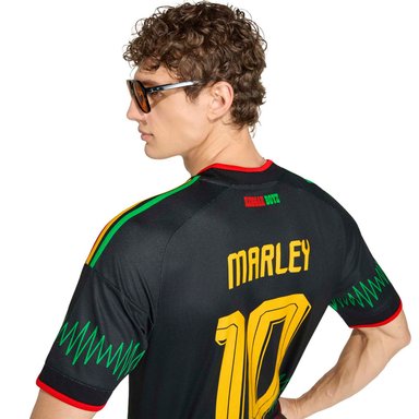 Camiseta Visitante Jamaica 26 x Bob Marley Hombre Adidas - 4