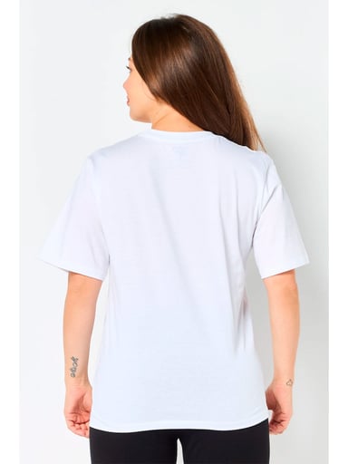POLERA DEPORTIVA MUJER REEBOK BLANCO W CHEST VECTOR LOGO TEE - 2