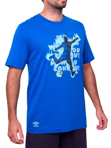 POLO MANGA CORTA ALGODÓN HOMBRE UMBRO ESTAMPADO DR24030-038 - 2
