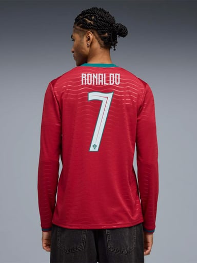 CAMISETA MANGA LARGA HOMBRE PUMA SELECCIÓN PORTUGAL LOCAL ROJO - 2