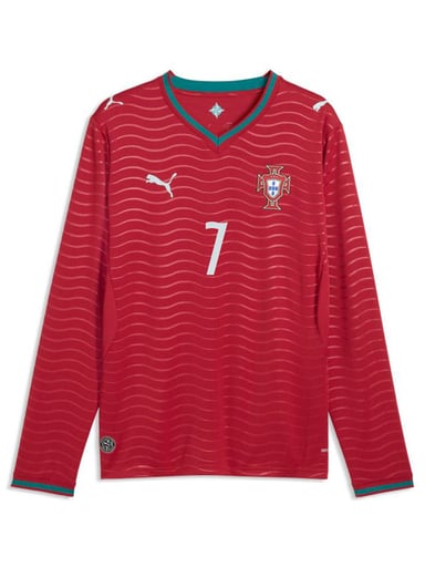 CAMISETA MANGA LARGA HOMBRE PUMA SELECCIÓN PORTUGAL LOCAL ROJO - 4