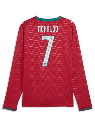 CAMISETA MANGA LARGA HOMBRE PUMA SELECCIÓN PORTUGAL LOCAL ROJO - 5