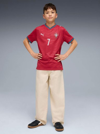 CAMISETA JUVENIL HOMBRE PUMA SELECCIÓN PORTUGAL LOCAL ROJO - 7