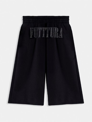 SHORT TINI UA NEGRO TERRY - 2