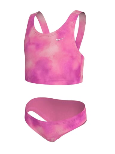 CONJUNTO NATACIÓN MANGA LARGA NIÑA NIKE ROSADO - 2