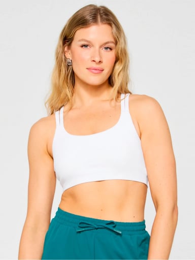 TOP DEPORTIVO MUJER FABLETICS BLANCO LOW IMPACT - 3