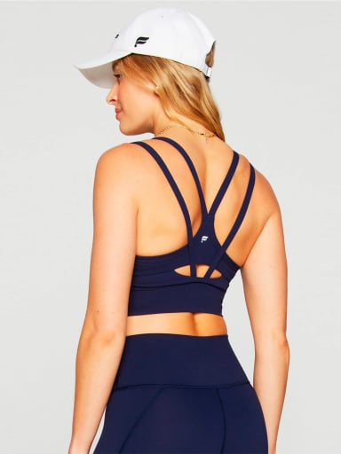TOP DEPORTIVO MUJER FABLETICS AZUL LONGLINE - 2
