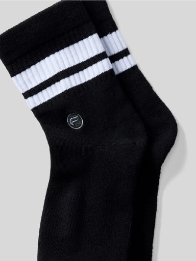 CALCETÍN MUJER FABLETICS NEGRO EVERYDAY QUARTER - 2