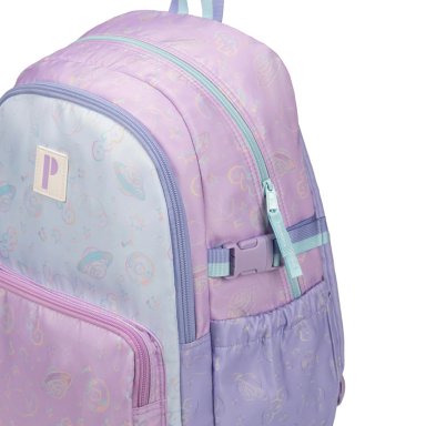 MOCHILA ESCOLAR PORTA JASMINE FLUFFY STITCH - 2