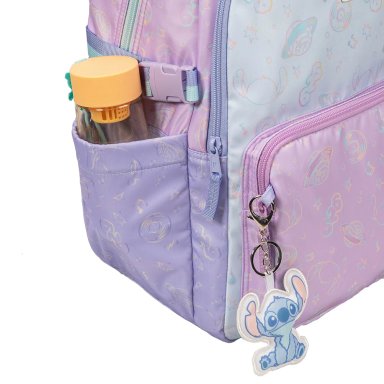 MOCHILA ESCOLAR PORTA JASMINE FLUFFY STITCH - 3