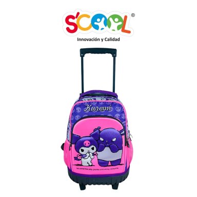SET ESCOLAR MOCHILA CON RUEDAS HELLO KITTY PLUS EVA 3D KUROMI 805311 - 2