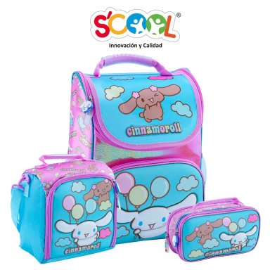 SET ESCOLAR MOCHILA HELLO KITTY PICK 3D CINNAMOROLL 804434