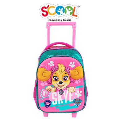 SET ESCOLAR MOCHILA CON RUEDAS PAW PATROL KIDS 3D M 804488