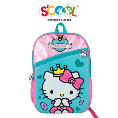 SET ESCOLAR MOCHILA HELLO KITTY DLX OFI 3D 804374