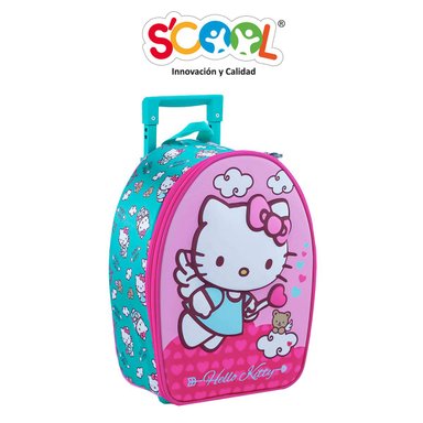 SET ESCOLAR MALETA MEDIANA HELLO KITTY 3D 804369