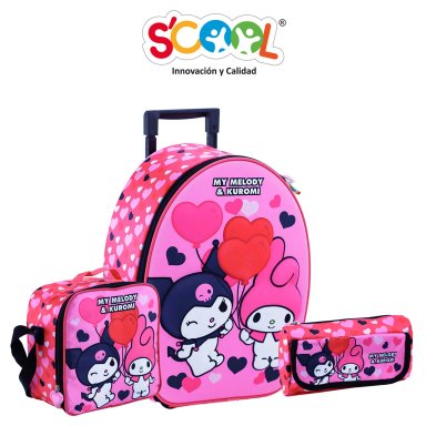 SET ESCOLAR MALETA HELLO KITTY 3D 804438 - 2