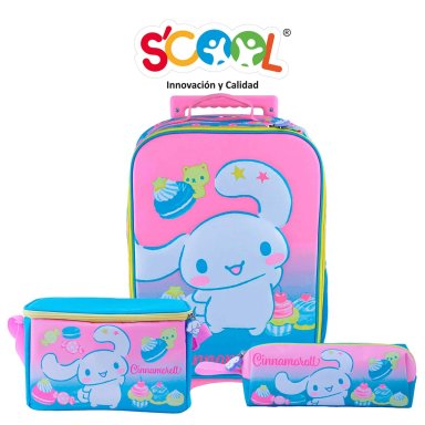 SET ESCOLAR MALETA GRANDE HELLO KITTY 3D CINNAMOROLL B 805444