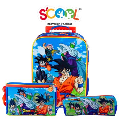 SET ESCOLAR MALETA GRANDE DRAGON BALL 3D A 805452