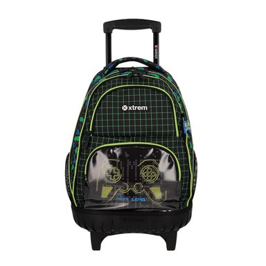 MALETA ESCOLAR CON RUEDAS XTREM CROSS 6XT BLACK GAMER - 8