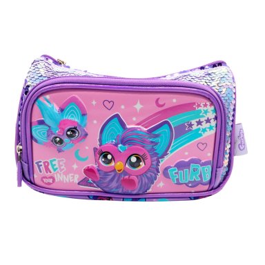 CARTUCHERA ESCOLAR FURBY MORADO