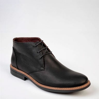 BOTINES HOMBRE DAUSS CUERO NEGRO 1010B - 2