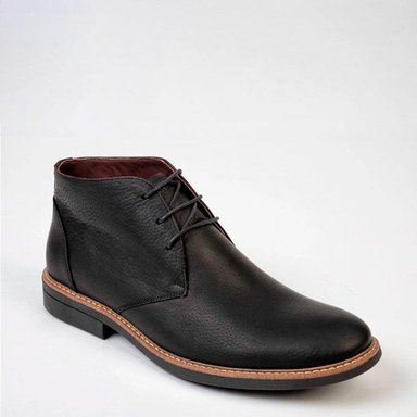 BOTINES HOMBRE DAUSS CUERO NEGRO 1010B - 2