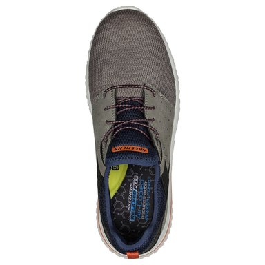 ZAPATILLAS HOMBRE SKECHERS URBANAS GRIS RELAXED FIT SOLVANO - 4