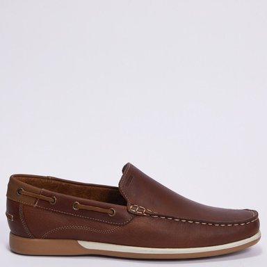 ZAPATILLAS HOMBRE DAUSS CUERO MARRÓN 1102C